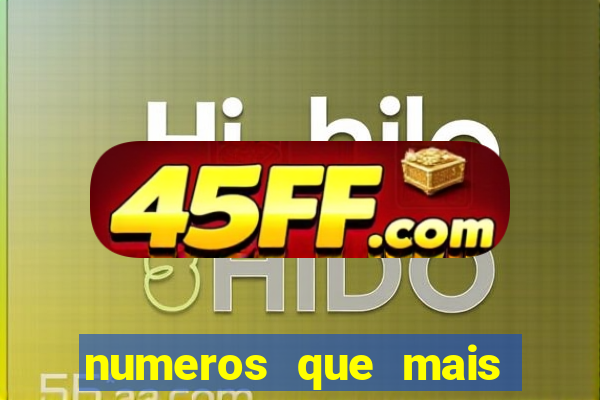 numeros que mais saem no minas cap
